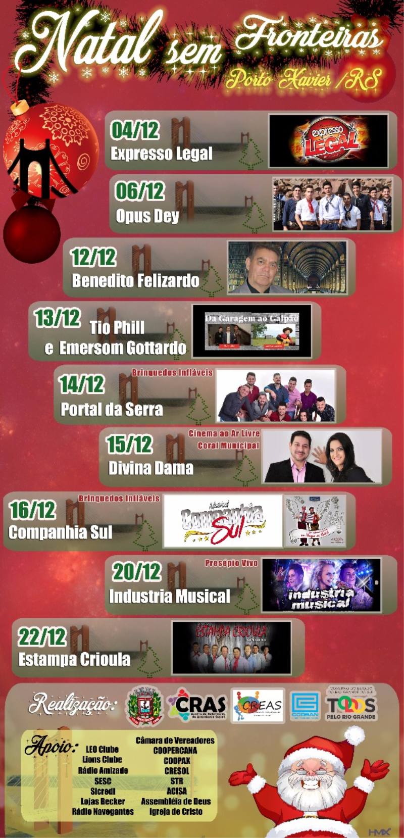 PORTO XAVIER VIVERÁ O MELHOR NATAL DOS ÚLTIMOS TEMPOS